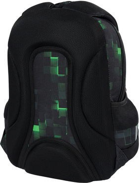 ST.RIGHT PLECAK SZKOLNY 3-KOMOROWY TORNISTER KLASA 1-3 DLA GRACZA BP-26 GREEN GAME