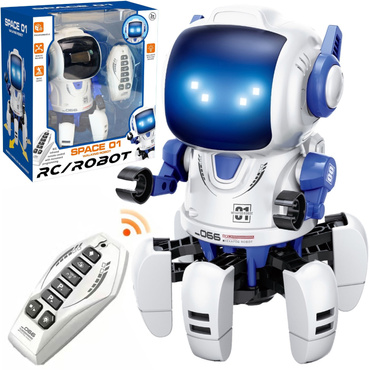 ROBOT ZDALNIE STEROWANY CHODZĄCY Programowalny PILOT świecące oczy