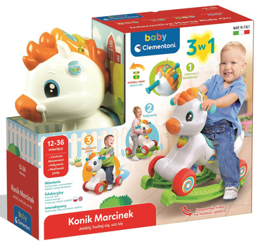 KONIK MARCINEK BUJAK JEŻDZIK INTERAKTYWNY MÓWI PL ANG Clementoni