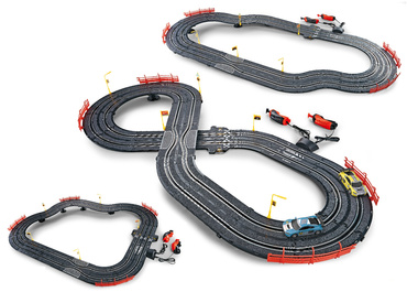 DUŻY TOR SAMOCHODOWY 3w1 Wyścigowy 320cm 2 AUTA AUDI R8 3 wersje toru LICENCJA AUDI
