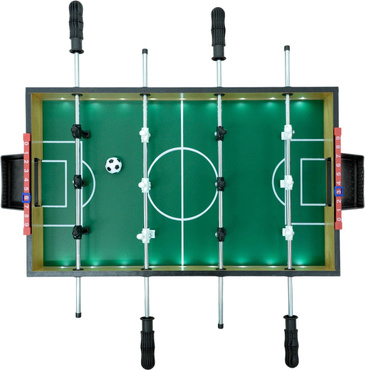 PIŁKARZYKI STOŁOWE PORŚWIETLENIE LED DUŻE DREWNIANE PIŁKA NOŻNA STÓŁ