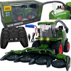 KOMBAJN ZDALNIE STEROWANY TRAKTOR LED DYMI RC akumulator USB