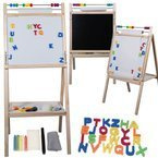 REGULOWANA TABLICA MAGNETYCZNA KREDOWA PAPIER LICZYDŁO 6W1 78-118cm