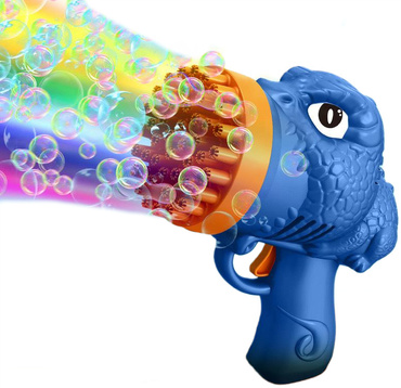 PISTOLET DO BANIEK DINO + PŁYN DINOZAUR MASZYNKA DO BANIEK BAŃKI MYDLANE KOLORY