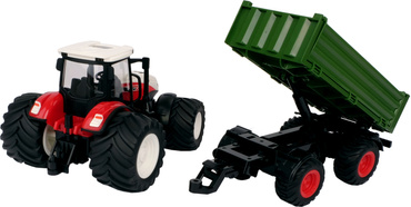 DUŻY TRAKTOR STEROWANY ŚWIATŁA RC CIĄGNIK USB