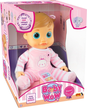 INTERAKTYWNA LALKA EMMA MÓWIĄCA 38cm UCZY SIĘ MÓWIĆ POWTARZA SŁOWA EPEE 