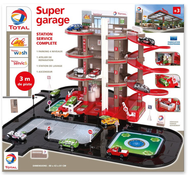 Mochtoys TOTAL DUŻY GARAŻ PARKING 4 POZIOMY Stacja TOR