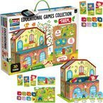ZESTAW GIER EDUKACYJNYCH FARMA GRA PUZZLE LISCIANI