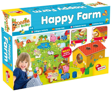 PUZZLE EDUKACYJNE MAXI DOMEK SORTER FARMA KAROTKA