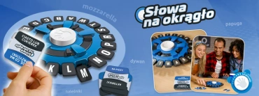 SŁÓWA NA OKRĄGŁO GRA PLANSZOWA SŁOWNA rodzinna FAMILIJNA EPEE