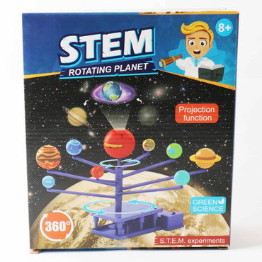UKŁAD SŁONECZNY STEM OBROTOWY MODEL PROJEKTOR