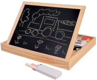 DREWNIANA TABLICA MAGNETYCZNA KREDOWA STACYJKOWO CHUGGINGTON