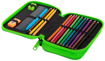 PIÓRNIK PODWÓJNY Z WYPOSAŻENIEM COOLPACK CITY JUNGLE PIXELE C66199