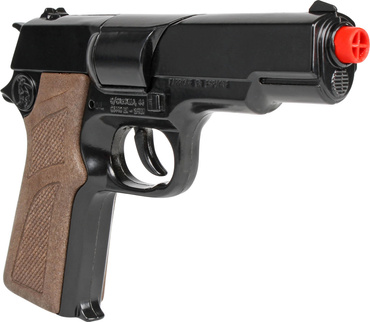 METALOWY PISTOLET NA KAPISZONY POLICJANTA KABURA GONHER 1125/6