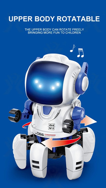 ROBOT ZDALNIE STEROWANY CHODZĄCY Programowalny PILOT świecące oczy