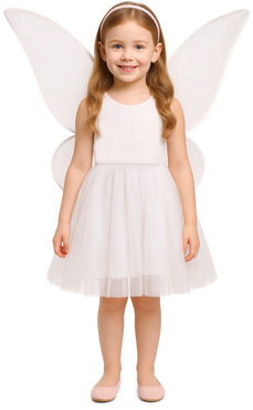 SKRZYDEŁKA dla wróżki aniołka SPÓDNICZKA STRÓJ KARNAWAŁOWY kostium