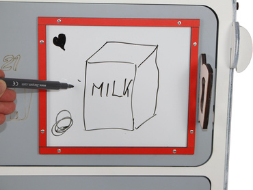 TABLICA KREDOWA MAGNETYCZNA DREWNIANA 4w1 LICZYDŁO ZEGAR Akcesoria SZARA