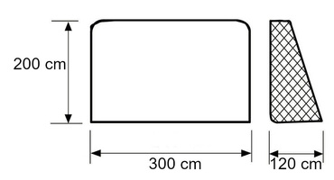 DUŻA BRAMKA PIŁKARSKA METALOWA Z SIATKĄ 300 x 200 x 120 cm XXL JET5