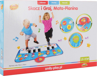 SMILY MUZYCZNA MATA INTERAKTYWNA PIANINKO NAGRYWA