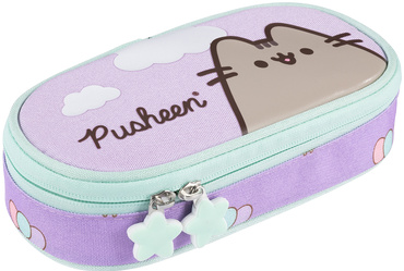 PIÓRNIK SASZETKA Z ORGANIZEREM KOTEK PUSHEEN VIOLET