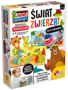 MONTESSORI GRA MANUALNA ŚWIAT ZWIERZĄT LIŚCIANI