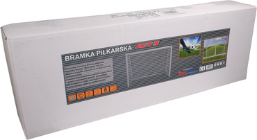 DUŻA BRAMKA PIŁKARSKA METALOWA Z SIATKĄ 300x200x120cm GRUBA MOCNA STABILNA TRENINGOWA RURY 60mm