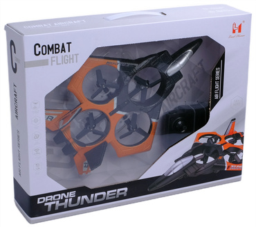 DRON SAMOLOT ZDALNIE STEROWANY FALCON MYŚLIWIEC sterowanie ręką RC LED USB