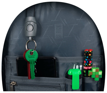 ST.RIGHT PLECAK SZKOLNY 3-KOMOROWY TORNISTER KLASA 1-3 DLA GRACZA BP-26 NEON PAD