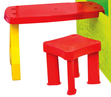 DOMEK ZJEŻDŻALNIA STOLIK PLAC ZABAW ZESTAW 12242 + 10832_1