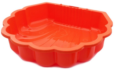 2szt MOCNA PIASKOWNICA Basen MUSZELKA Twins Orange POMARAŃCZOWA