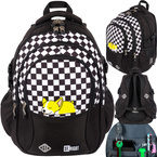 PLECAK SZKOLNY TORNISTER KRATA SZACHOWNICA 4-KOMOROWY ST.RIGHT BP-01 SLEEPY CORGI