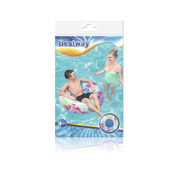 Bestway DUŻE KOŁO PLAŻOWE z uchwytami 91cm BLUE