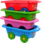 DUŻY WÓZEK PRZYCZEPKA do piasku NA ZABAWKI kolory