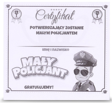 GRA Planszowa MAŁY POLICJANT Zostań Policjantem