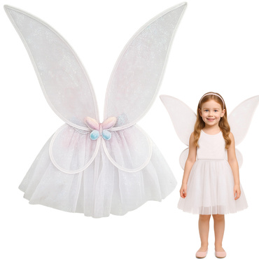 SKRZYDEŁKA dla wróżki aniołka SPÓDNICZKA STRÓJ KARNAWAŁOWY kostium