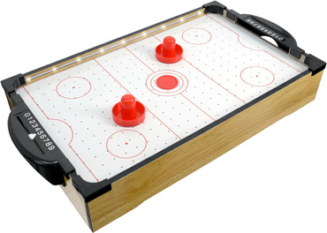 CYMBERGAJ STÓŁ DO GRY W CYMBERAJA DREWNIANY PODŚWIETLANY LED GRA AIR HOKEJ