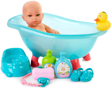 LALKA BOBAS DO KĄPIELI WANIENKA ZESTAW AKCESORIA