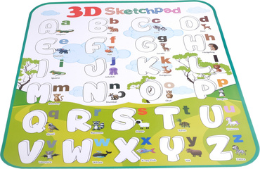 TABLICA DO RYSOWANIA 3D SZABLONY OKULARY ZESTAW 3W1