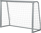 DUŻA BRAMKA PIŁKARSKA METALOWA Z SIATKĄ 240x160cm GRUBA MOCNA STABILNA TRENINGOWA RURY 60mm