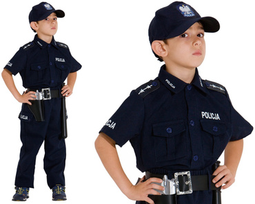 STRÓJ Polski POLICJANT Kostium Karnawałowy r152 cm