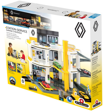 RENAULT GARAŻ DLA DZIECI PARKING 3 POZIOMY TOR ZJAZDOWY WINDA STACJA + AUTO MOCHTOYS