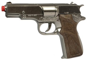 METALOWY PISTOLET POLICE NA KAPISZONY Dyski 2502 GONHER 125/0