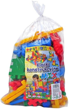 KLOCKI KONSTRUKCYJNE WAFLE Przestrzenne  60 el PL