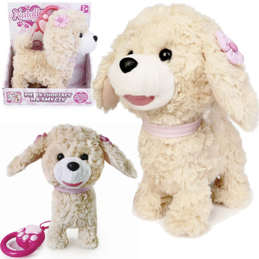 PIESEK INTERAKTYWNY CHODZĄCY PIES SZCZEKA REAGUJE NA DOTYK RUSZA USZAMI melodie NATALIA