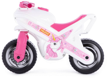 MOTOREK ROWEREK BIEGOWY JEŹDZIK DUŻY MOTOR MX JEDNOROŻEC 69cm BIAŁO-RÓŻOWY