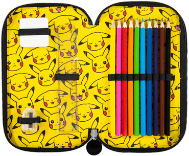 PIÓRNIK PODWÓJNY Z WYPOSAŻENIEM PC-04 POKEMON PIKACHU