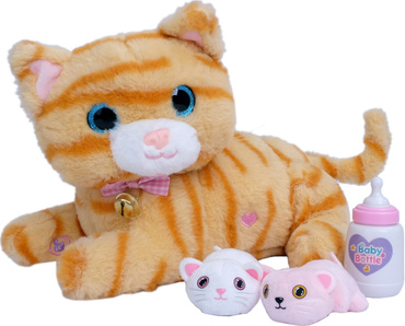 INTERAKTYWNY KOTEK + KOCIAKI MIAUCZY MRUCZY BUTELKA NAGRYWA DŹWIĘKI KOT RUDY