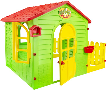 Mochtoys DUŻY DOMEK OGRODOWY Z TARASEM Płotkiem