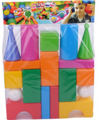 DUŻE KLOCKI KONSTRUKCYJNE MIĘKKIE 18el PL 12m+