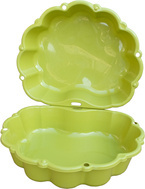 DUŻA PIASKOWNICA MUSZELKA PODWÓJNA 2W1 MOCHTOYS ZESTAW 2 sztuki ZIELONA